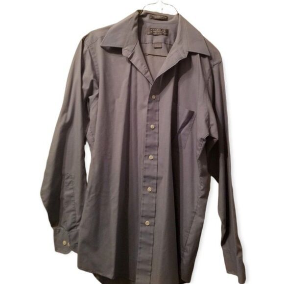 Van Heusen Other - 🌟🌟3/$15 Hennessly Van Heusen Relax Fit Blue/Gray Dress Shirt, 15-1/2", 32-33